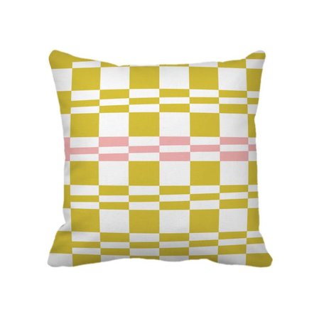 Kussen squarestripe mustardpink