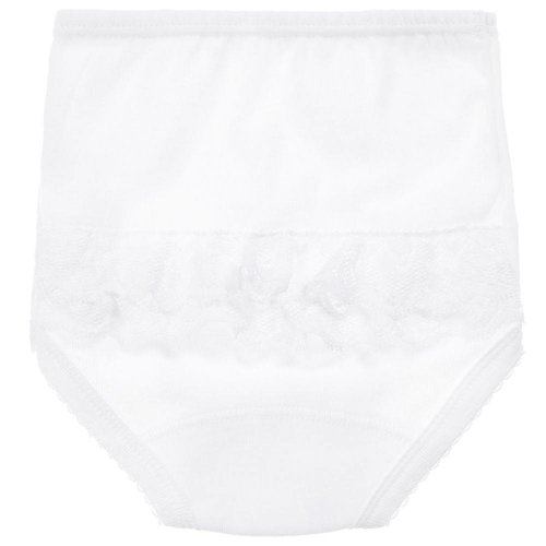 Wit broekje met kant - Babidu 