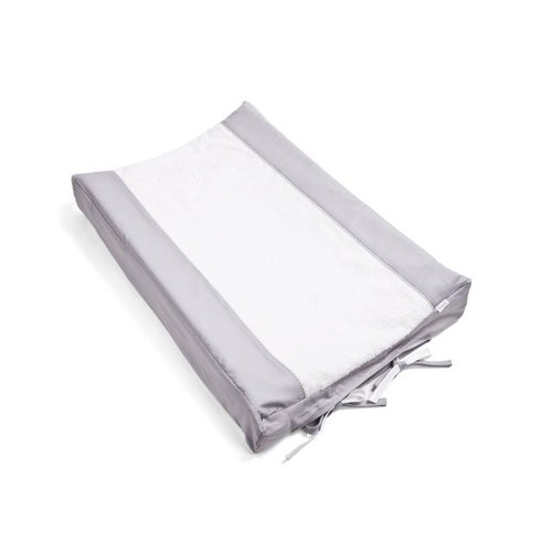 Aankleedkussenhoes grijs (Oxford Grey) - Poetree Kids 