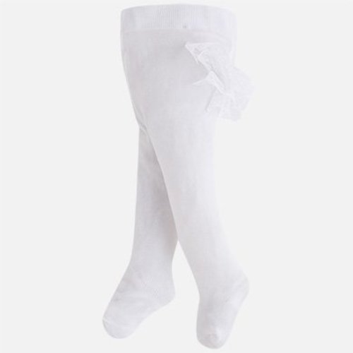 Witte panty met ruffles - Mayoral 