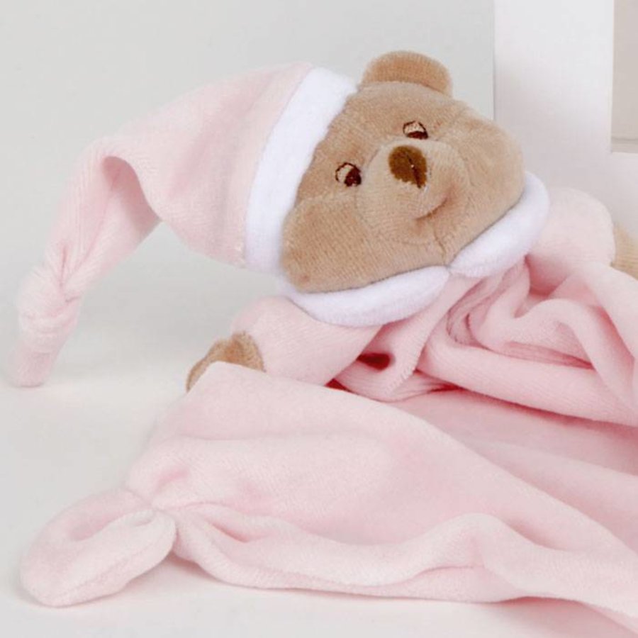 gids Clancy woonadres Puccio roze beer knuffeldoek - Nanan | littlemack.nl - Little Mack