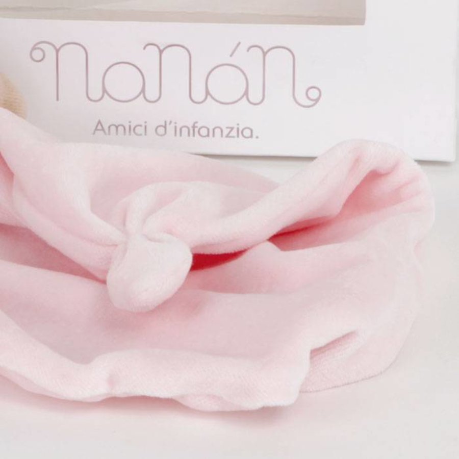 Puccio roze beer knuffeldoek - Nanan