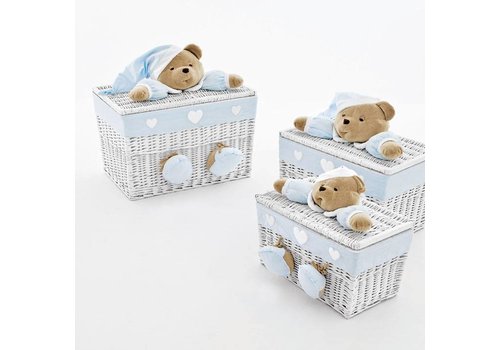 Puccio chest licht blauwe mand (large) - Nanan 
