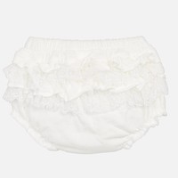 Elastisch luierbroekje voor meisje (off white) - Mayoral