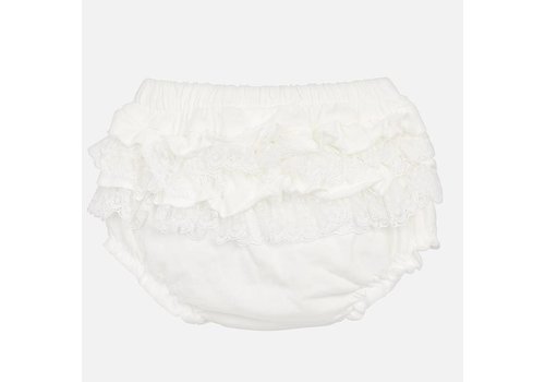 Elastisch luierbroekje voor meisje (off white) - Mayoral 