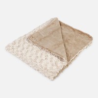Deken met rozetpatroon (beige) - Mayoral