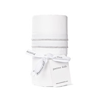 Wieglaken wit (Chevron White) - Poetree kids