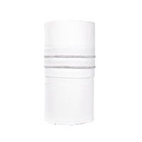 Wieglaken wit (Chevron White) - Poetree kids
