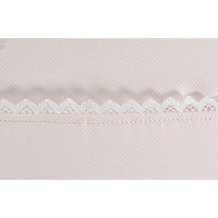 Roze Maxi-Cosi hoes met kant (incl. voetenzak) - GBB