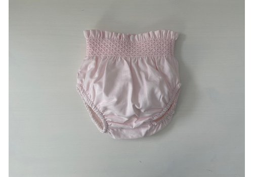 Roze broek met borduursel 