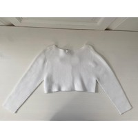 Wit gebreid vestje
