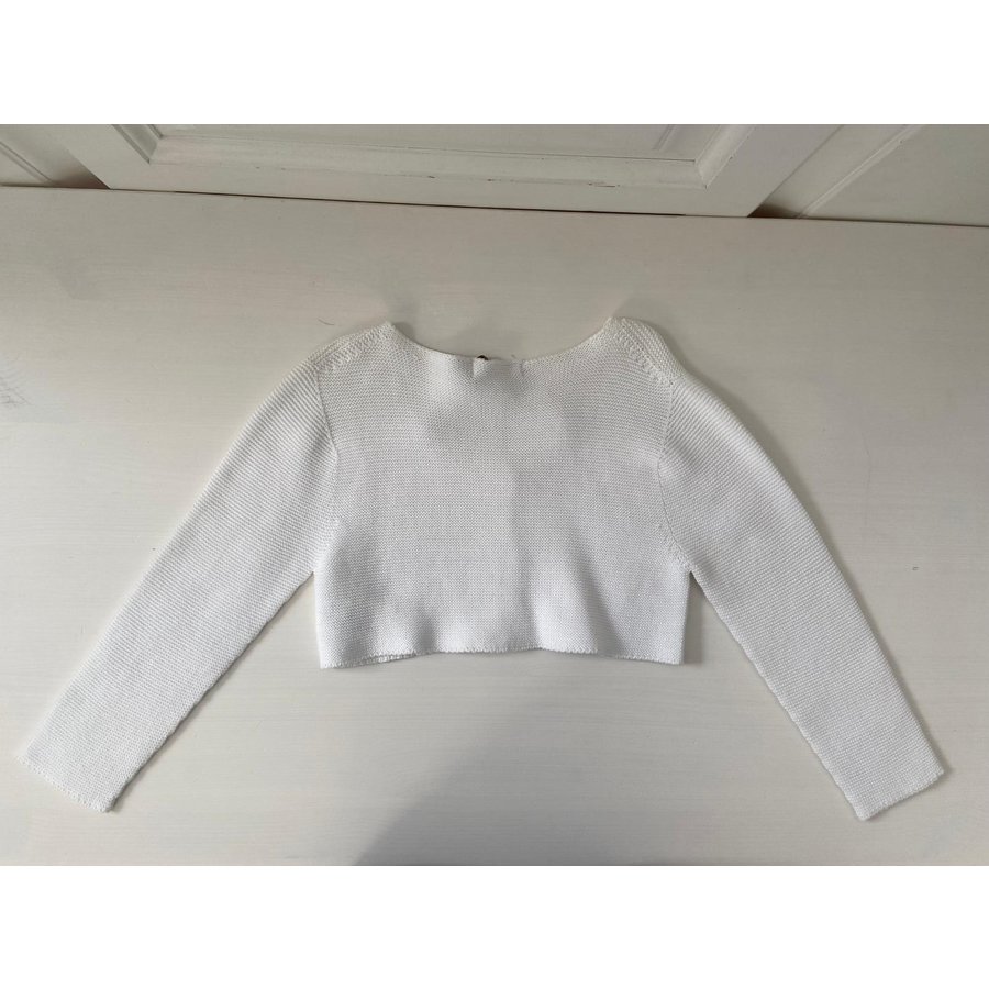 Wit gebreid vestje