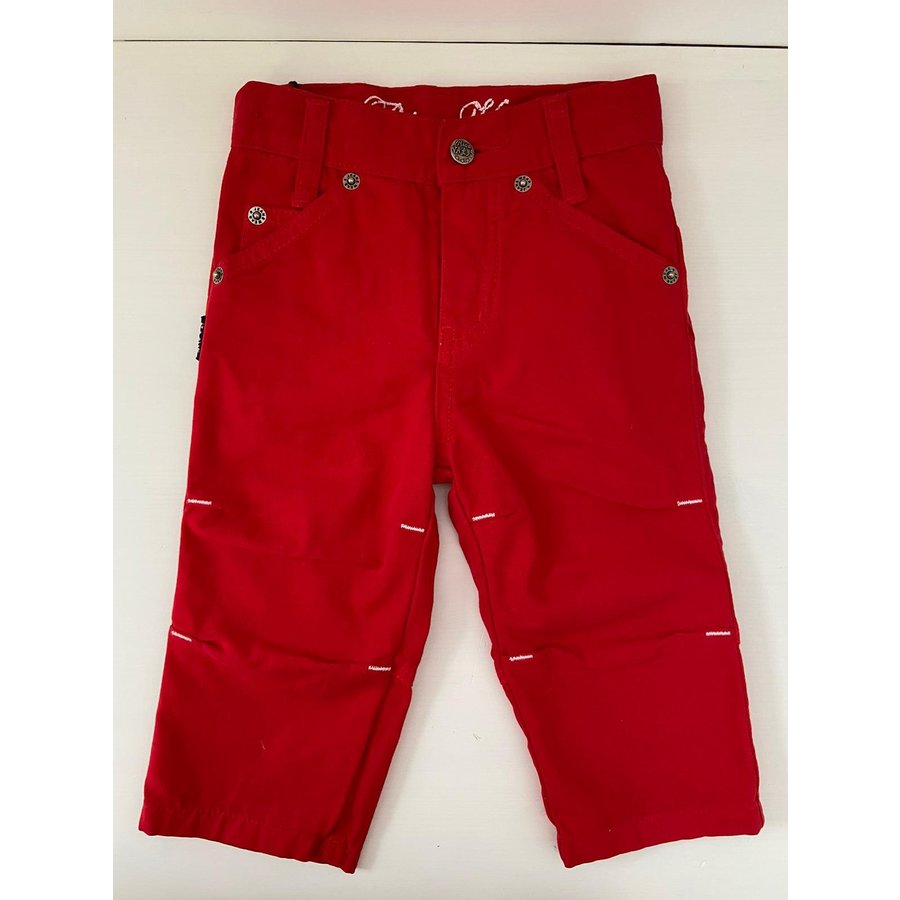 Rode broek met witte details