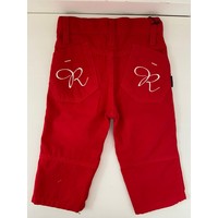 Rode broek met witte details