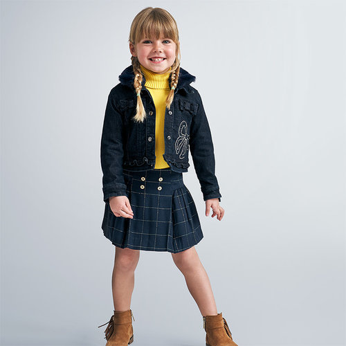 Spijkerjasje met stik (navy) - Mayoral 