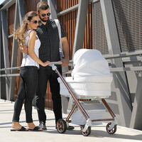 Kinderwagen Pack Parkour (wit/rosé) - Bébécar