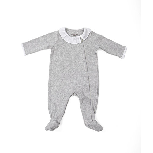 Babypakje met kraag (Grijs Melange) - Poetree Kids 
