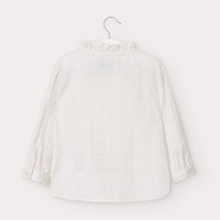 Blouse met ruit en strik (off white) - Mayoral