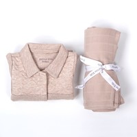 Swaddle doek camel (Chevron Light Camel) - Poetree Kids