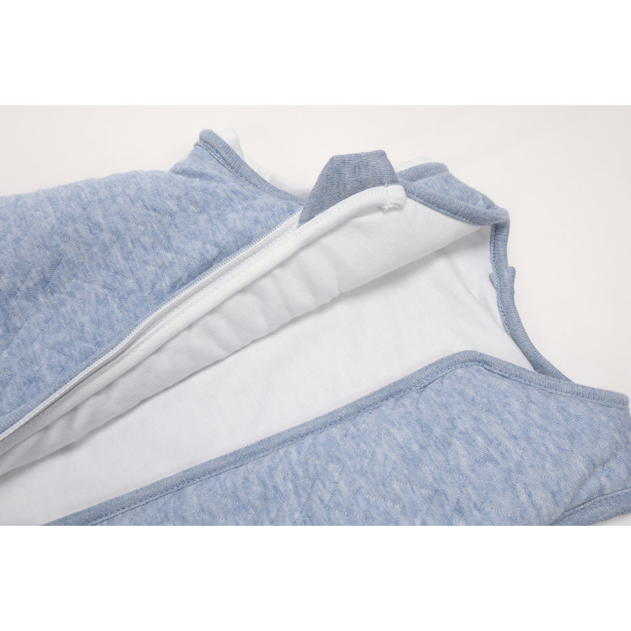 Slaapzak 70cm Blauw (Chevron Denim Blue) - Poetree Kids