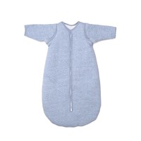 Slaapzak 70cm Blauw  (Chevron Denim Blue) - Poetree Kids