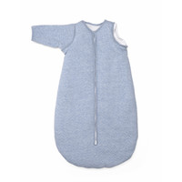 Slaapzak 70cm Blauw  (Chevron Denim Blue) - Poetree Kids