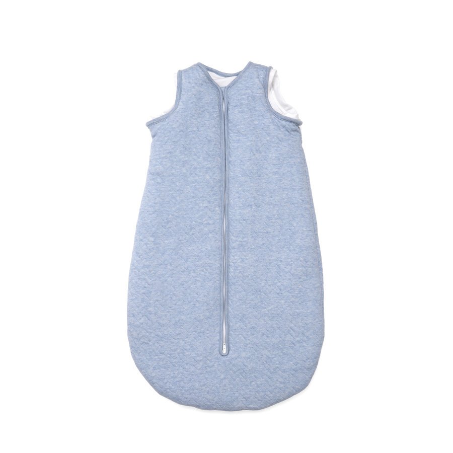 Slaapzak 70cm Blauw  (Chevron Denim Blue) - Poetree Kids