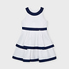 Mayoral: Babykleding & Kinderkleding Linnen jurk met strepen (navy) - Mayoral