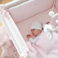Ledikant laken set (roze) - First (My First Collection)