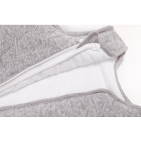 Slaapzak 70cm Grijs (Chevron Light Grey Melange) - Poetree Kids