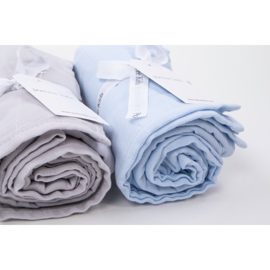 Swaddle doek licht grijs (Light Grey) - Poetree Kids