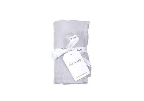 Swaddle doek licht grijs (Light Grey) - Poetree Kids 