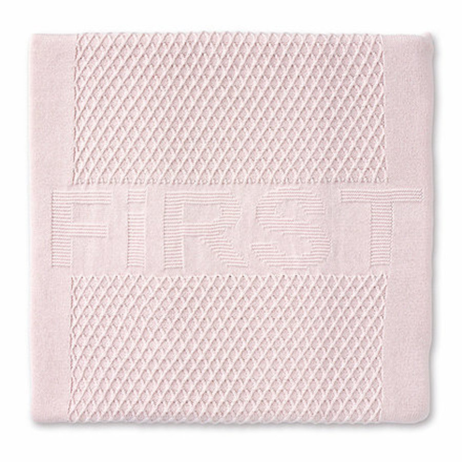 Gebreid deken (roze) - First (My First Collection)