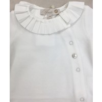 Babypakje met plooikraag (off white) - Pureté