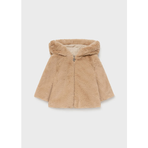 Zachte jas met capuchon (beige) - Mayoral 