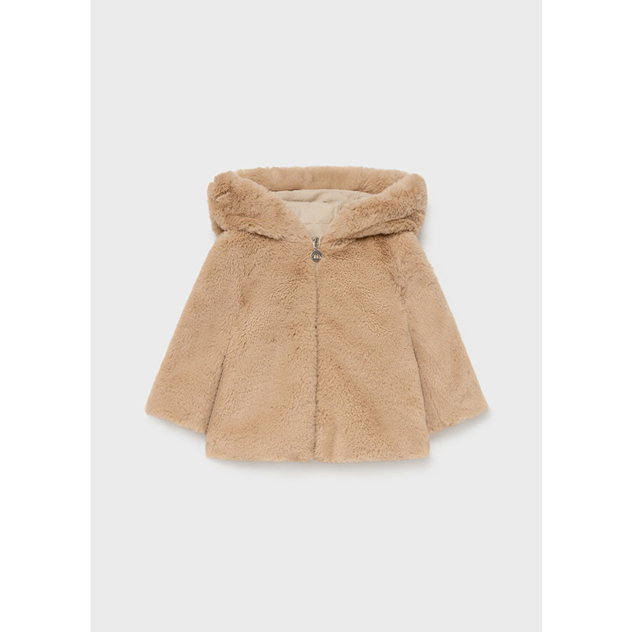 Zachte jas met capuchon (beige) - Mayoral