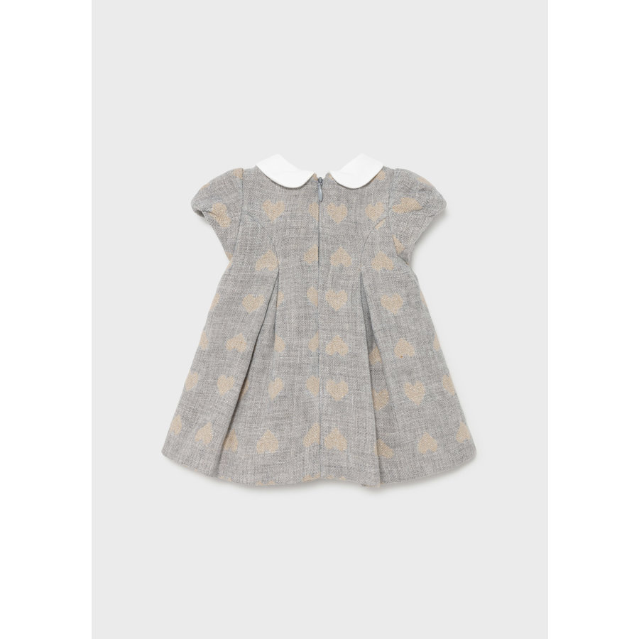 Jurk met witte kraag (grijs) - Mayoral