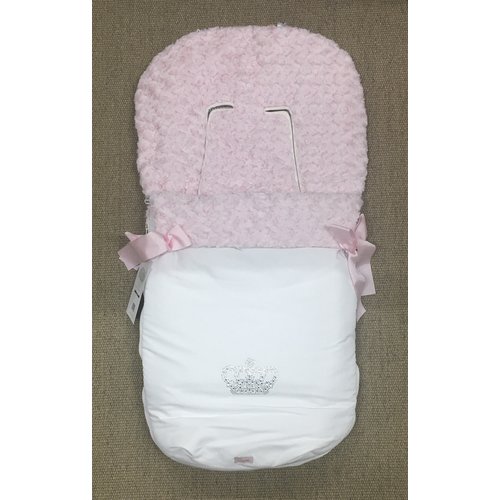 Buggy hoes (incl. voetenzak) met rozetvoering/kroon - Uzturre 