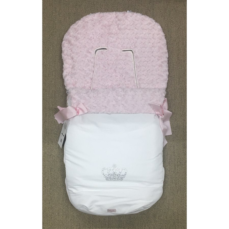 Buggy hoes (incl. voetenzak) met rozetvoering/kroon - Uzturre