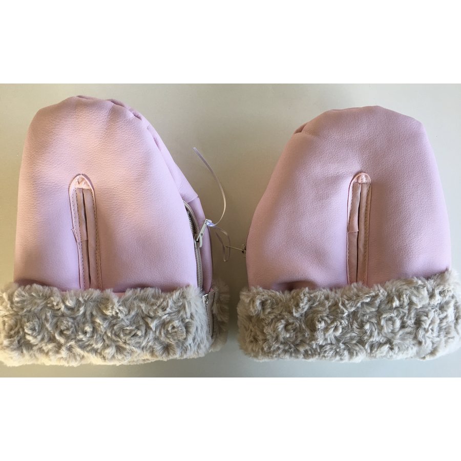 Kinderwagen wanten (roze)