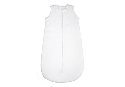 Slaapzak 90cm Wit (Chevron White) - Poetree Kids 