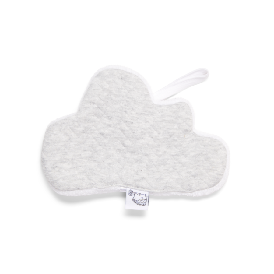 Speendoekje Cloud Grijs (Chevron Light Grey Melange) - Poetree Kids