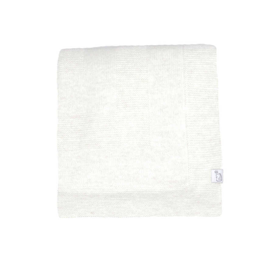 Wiegdeken Aspen Wolmix (Off white) - Poetree Kids