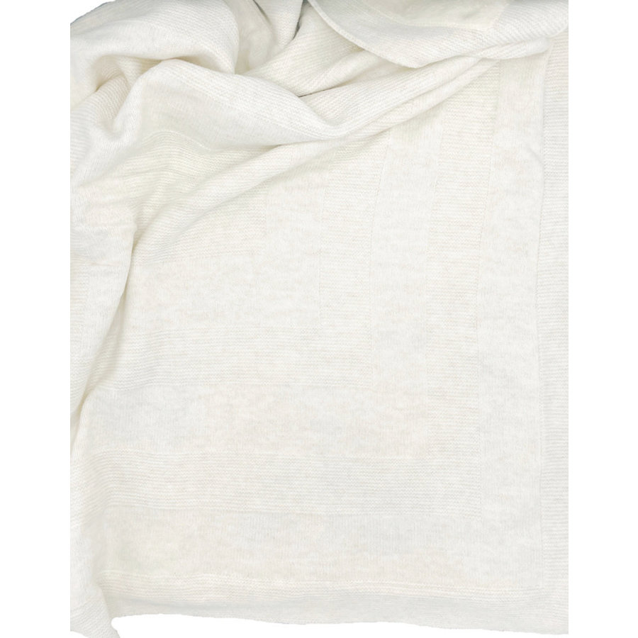 Wiegdeken Aspen Wolmix (Off white) - Poetree Kids