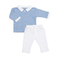 Babypakje (2 - Delig Babypakje Denim Blue) - Poetree Kids