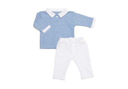 Babypakje (2 - Delig Babypakje Denim Blue) - Poetree Kids 