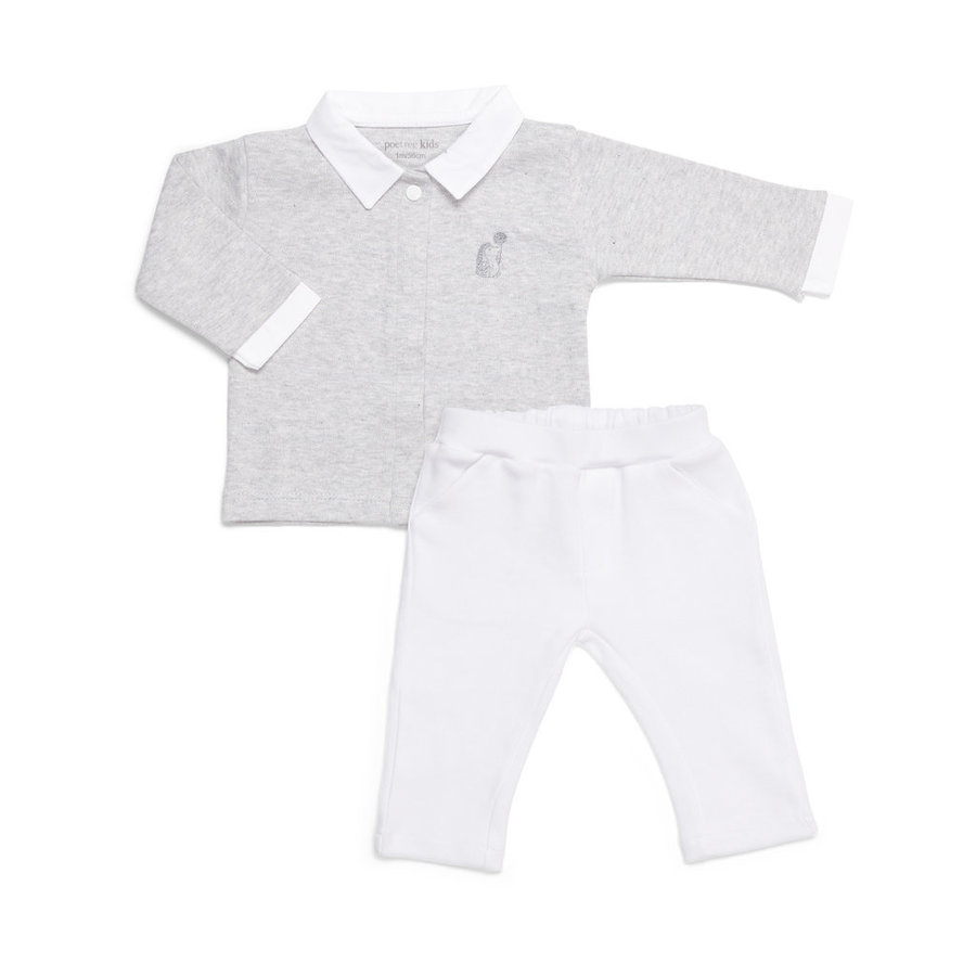 Babypakje (2- Delig Light grey) - Poetree Kids