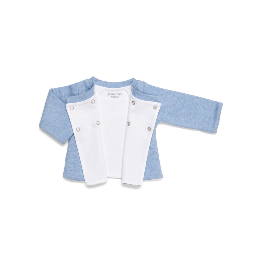 Baby Vestje/Jasje (Denim Blue) - Poetree Kids