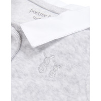 Babypakje Velours (Light grey) - Poetree Kids
