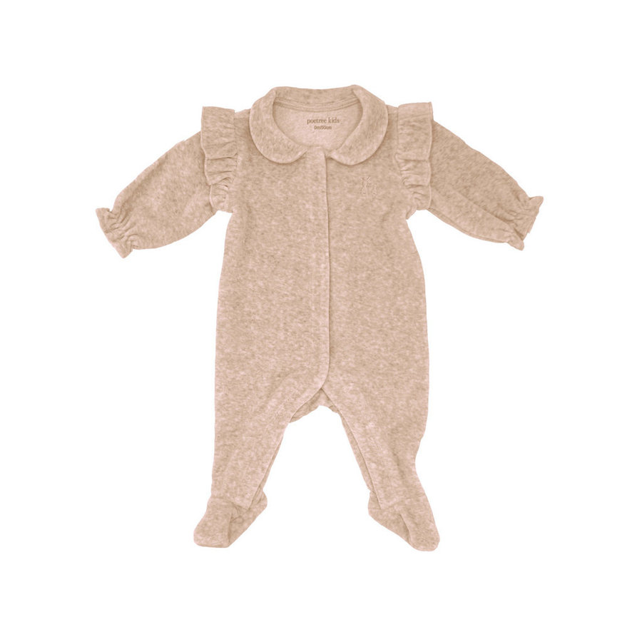 Babypakje Velours (Camel) - Poetree Kids